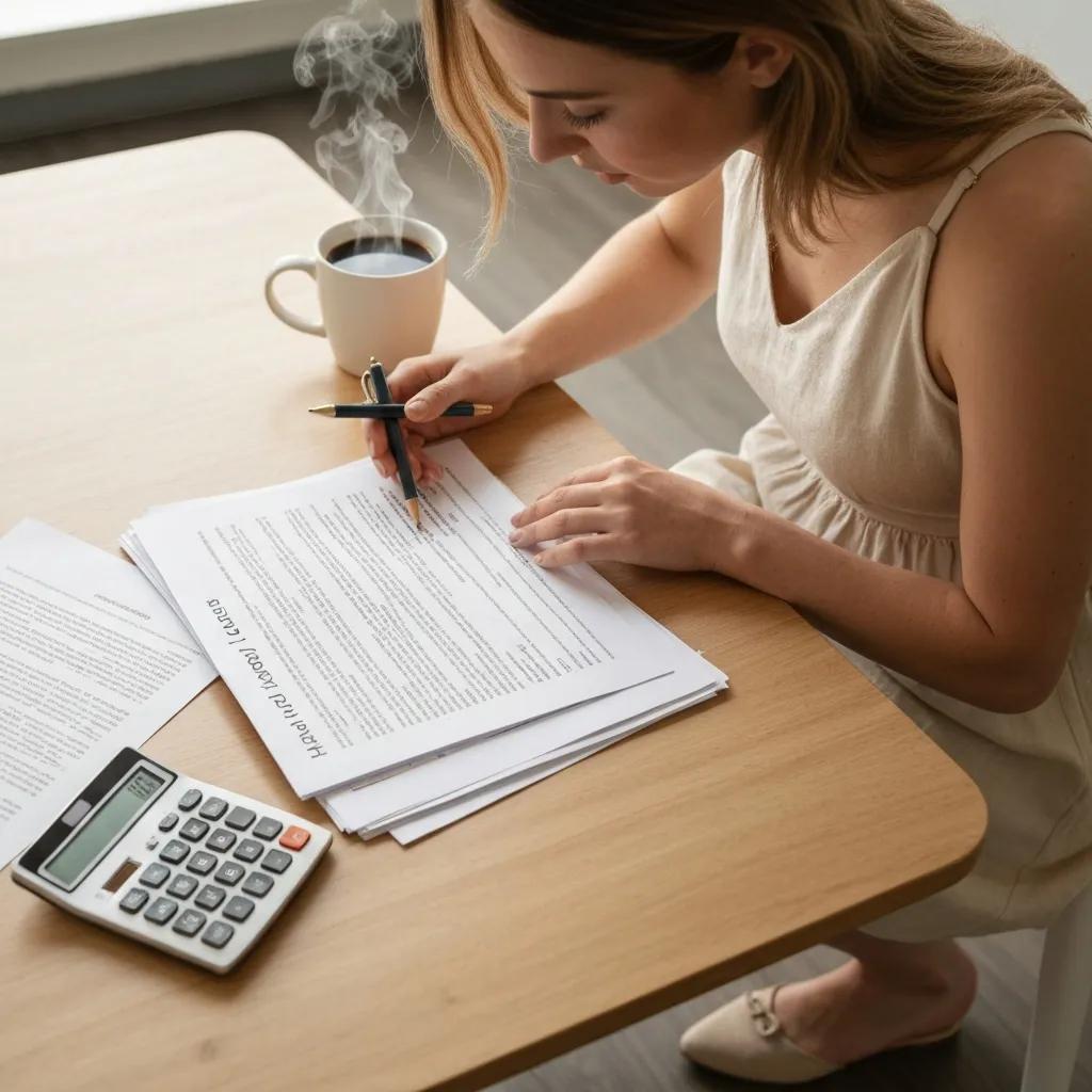 Close‑up of financial documents used to price hard‑money loans