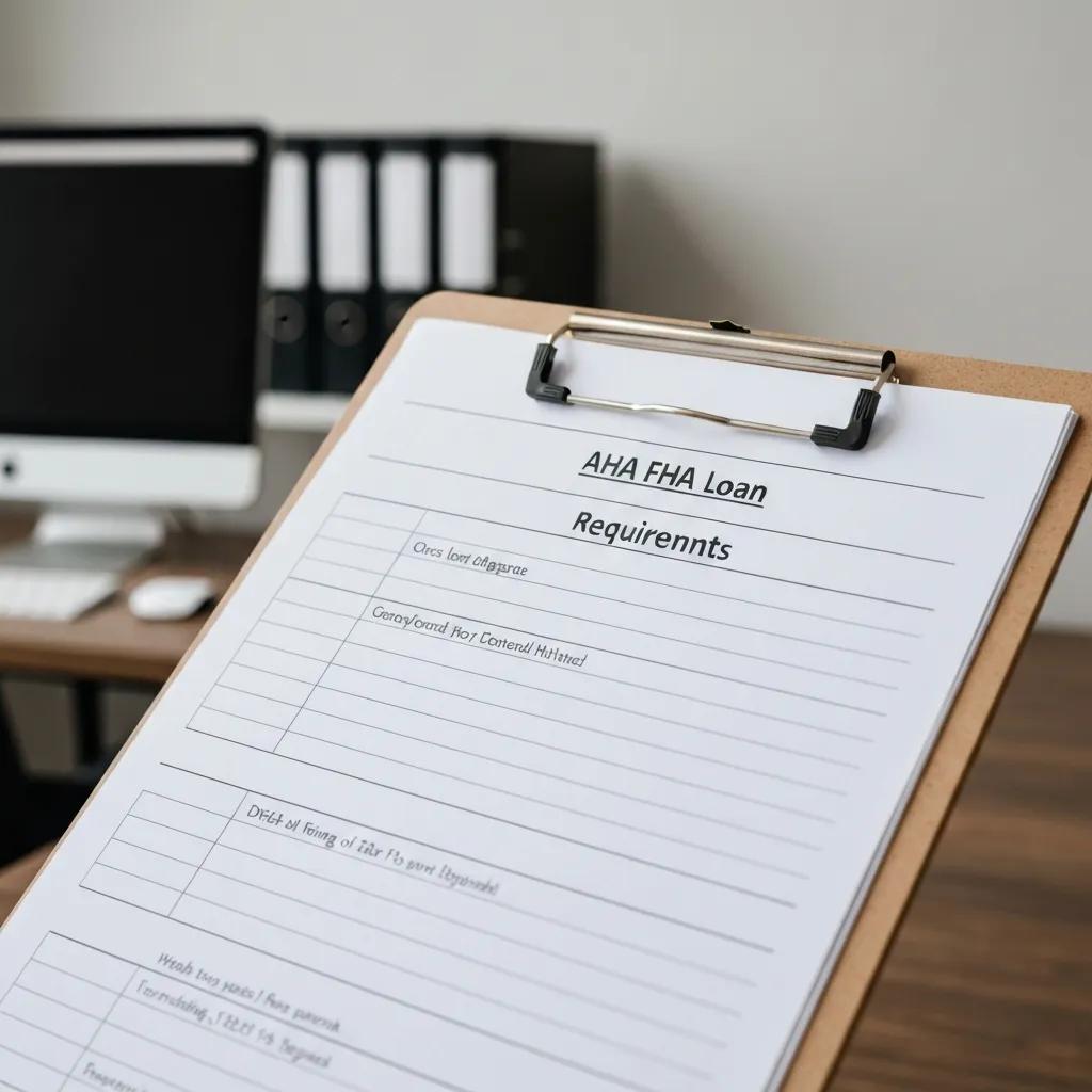 FHA loan requirements checklist for investors