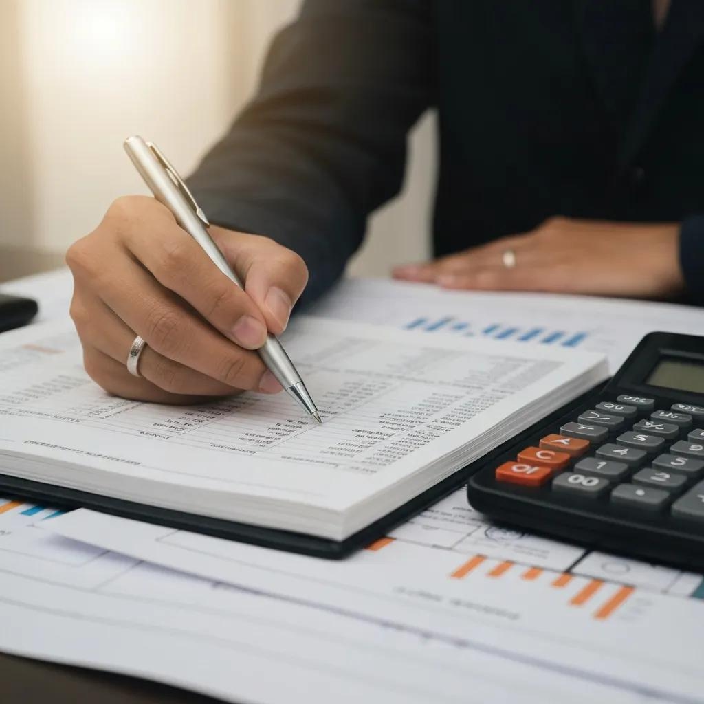 Hand writing in a planner to map repayment schedules and project cash flow for hard money loans