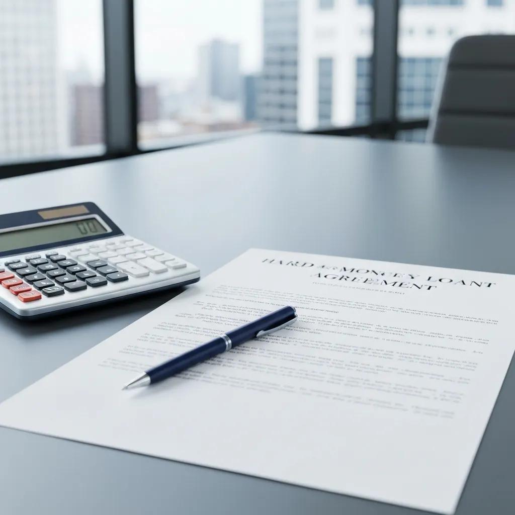 Hard money loan agreement beside appraisal and repair notes