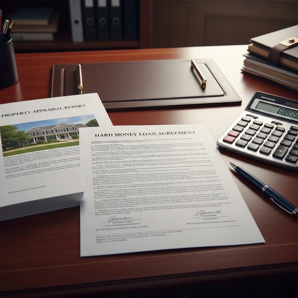 Hard money loan agreement with appraisal and paperwork