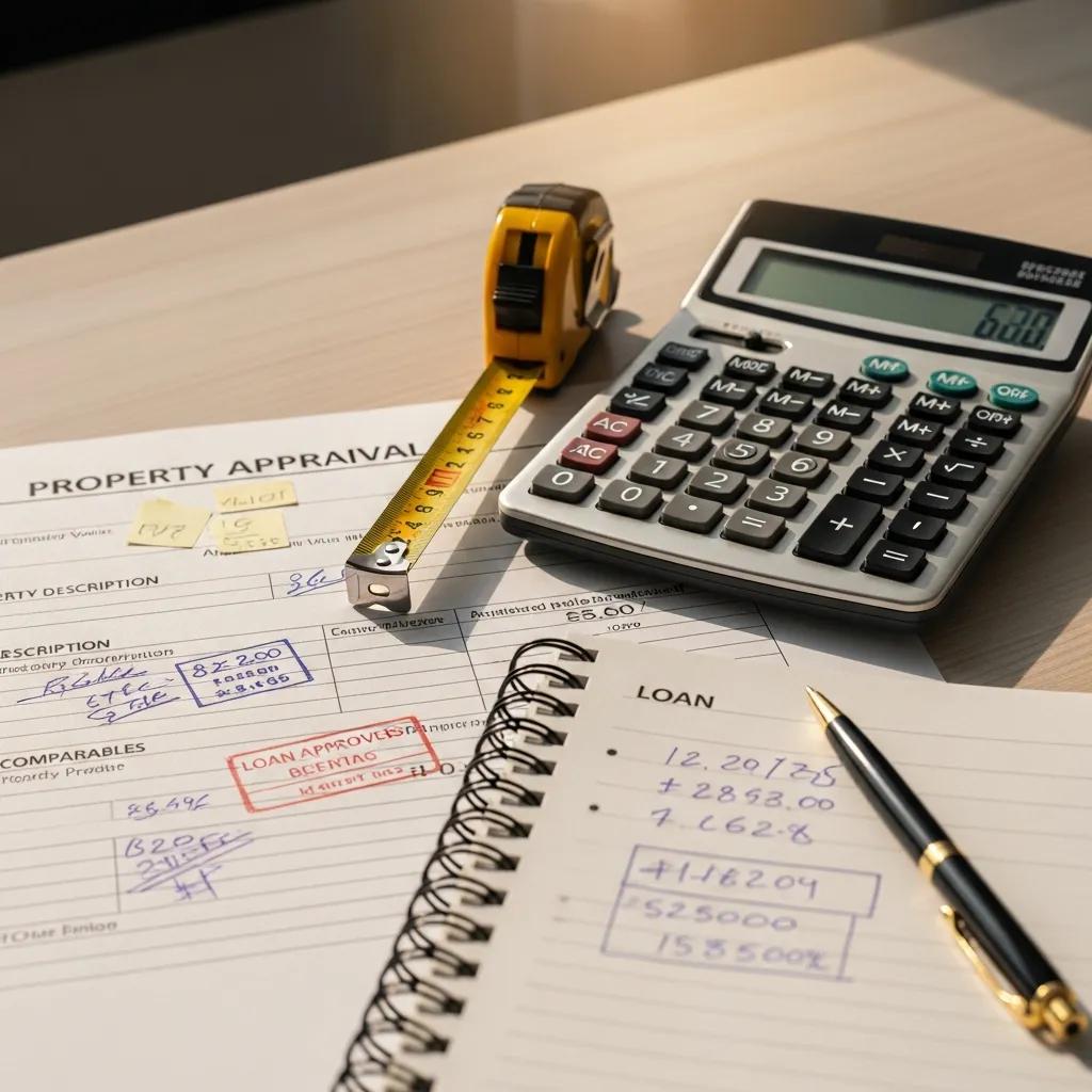 Appraisal documents and evaluation tools used to measure property equity