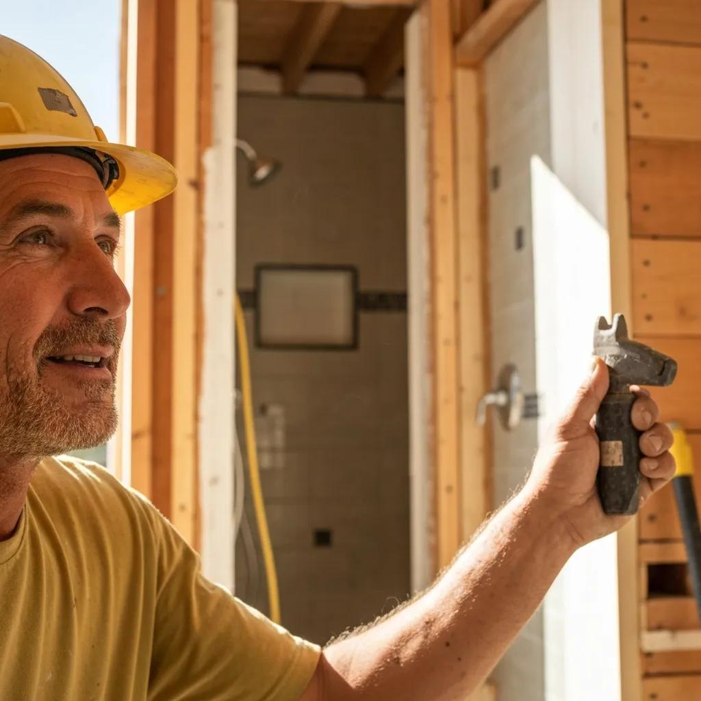 Contractor evaluating a renovation project — illustrating fix-and-flip financing