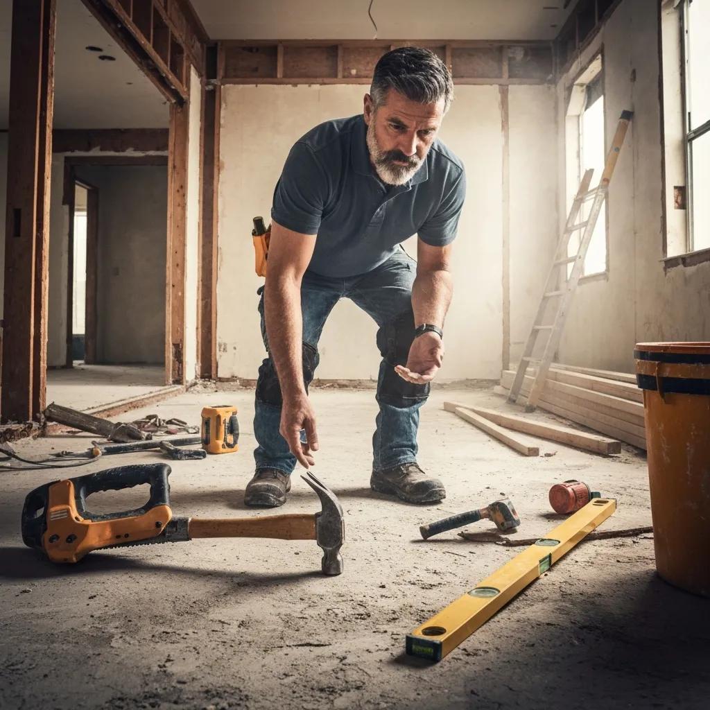 Contractor inspecting a property under renovation to illustrate fix-and-flip financing