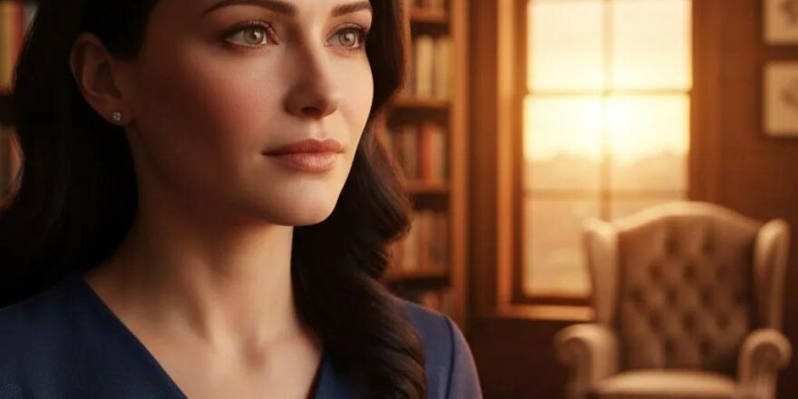 Couple discussing third mortgage options at a kitchen table with financial documents and a laptop