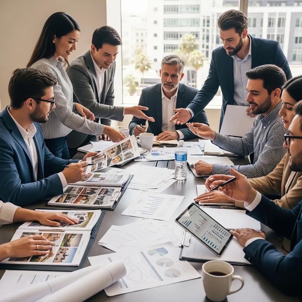 Group of California investors reviewing private loan options