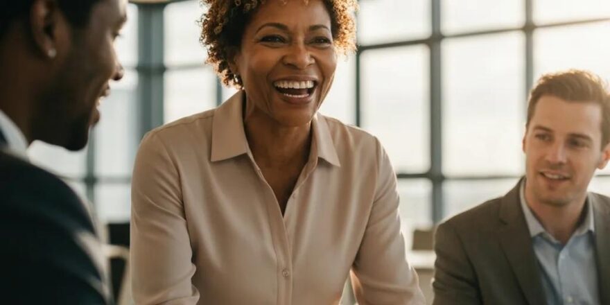 Diverse real estate investors discussing property options in sunny Southern California