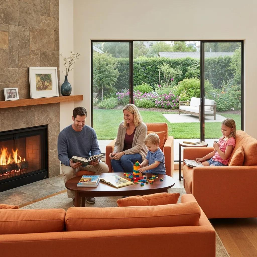 Family enjoying their new home in Glendale, CA, highlighting the warmth and community of real estate investment