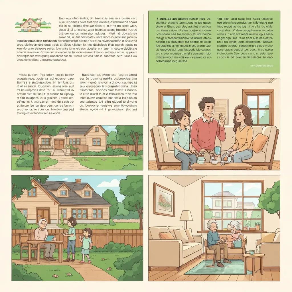 Multigenerational family in a suburban home