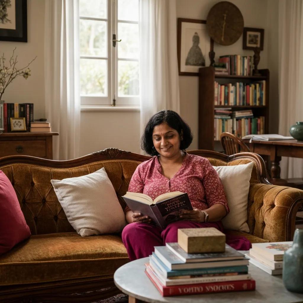 Group of real estate investors discussing contracts in a cozy office setting