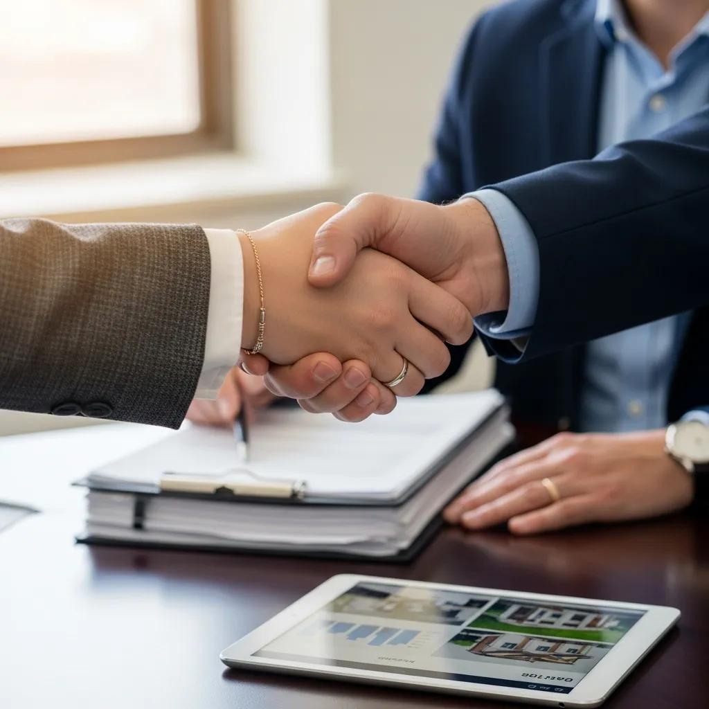 Handshake between borrower and private lender, illustrating relationship-based financing