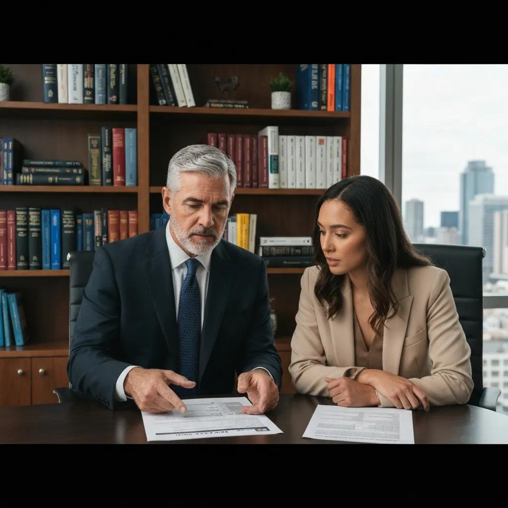 Lender explaining short‑term loan options to a real estate investor