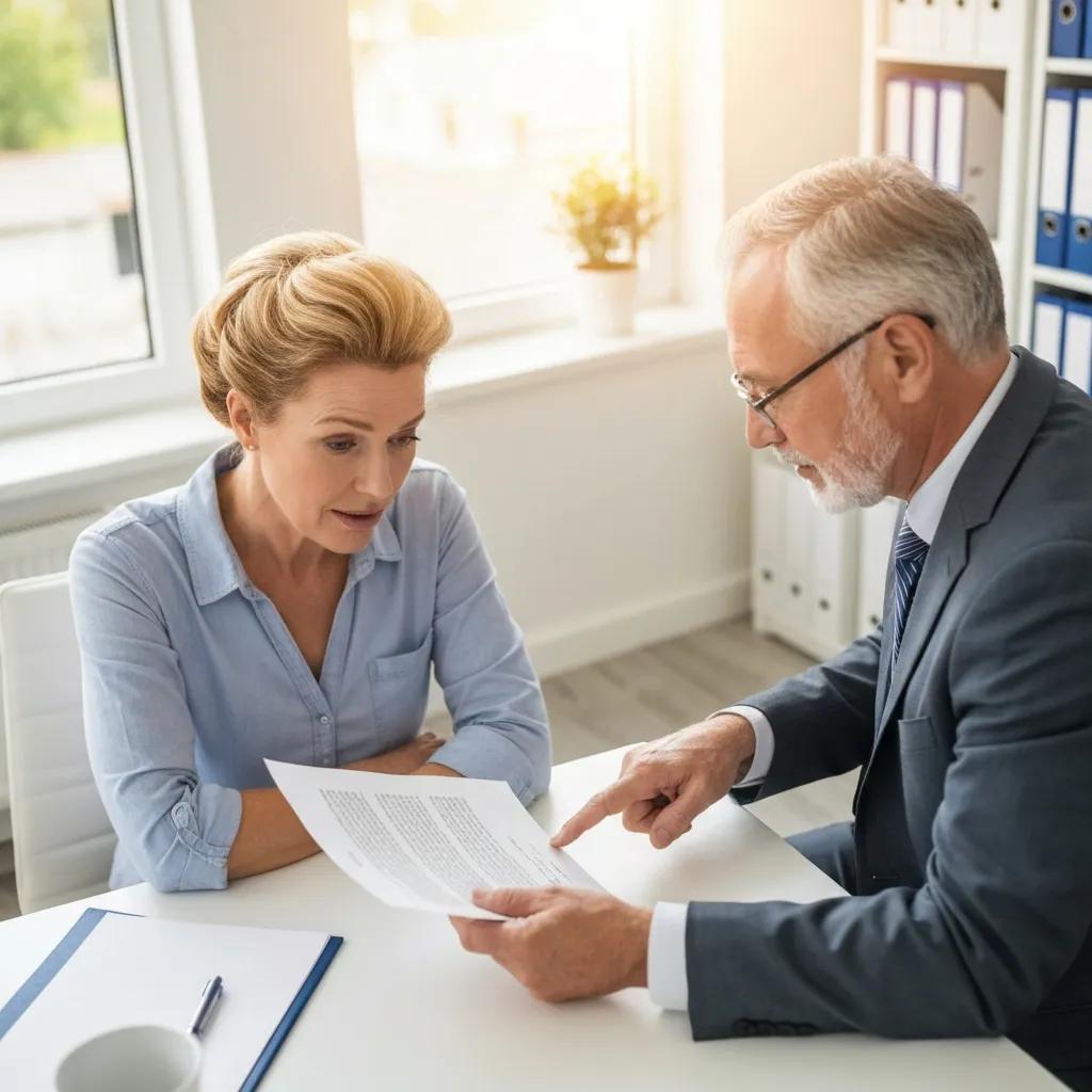 Homeowner discussing a foreclosure bailout loan with a lender