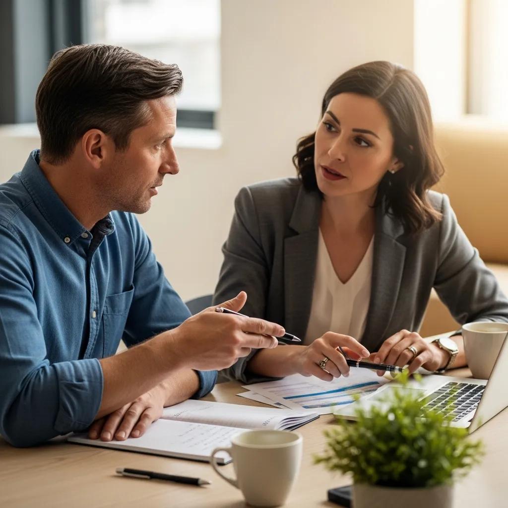Investors negotiating private loan terms at a table