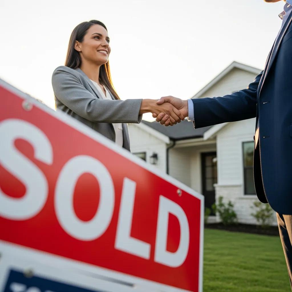 Investor and lender celebrating a quick funding close at a property