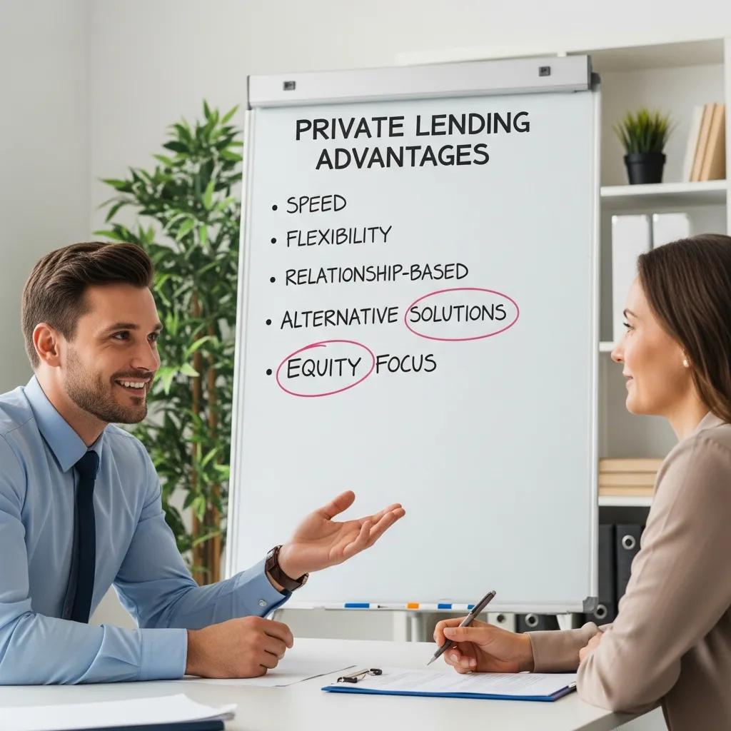 Investor and lender reviewing a time-sensitive financing plan