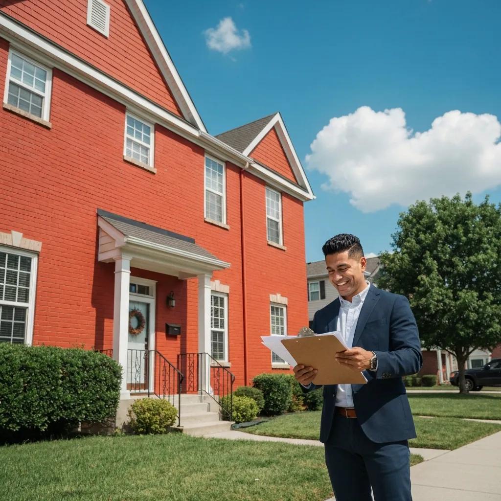 An investor standing in front of a recently acquired property, illustrating confidence in leveraging equity