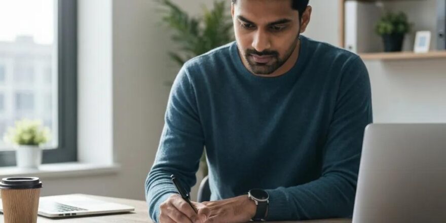 Investors discussing hard money loans in a cozy office setting