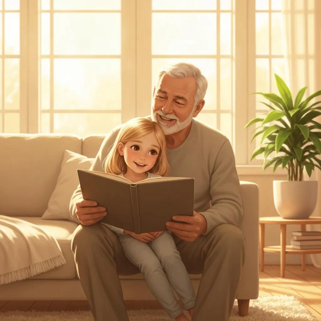 Landlord and tenant discussing a lease agreement in a cozy living room