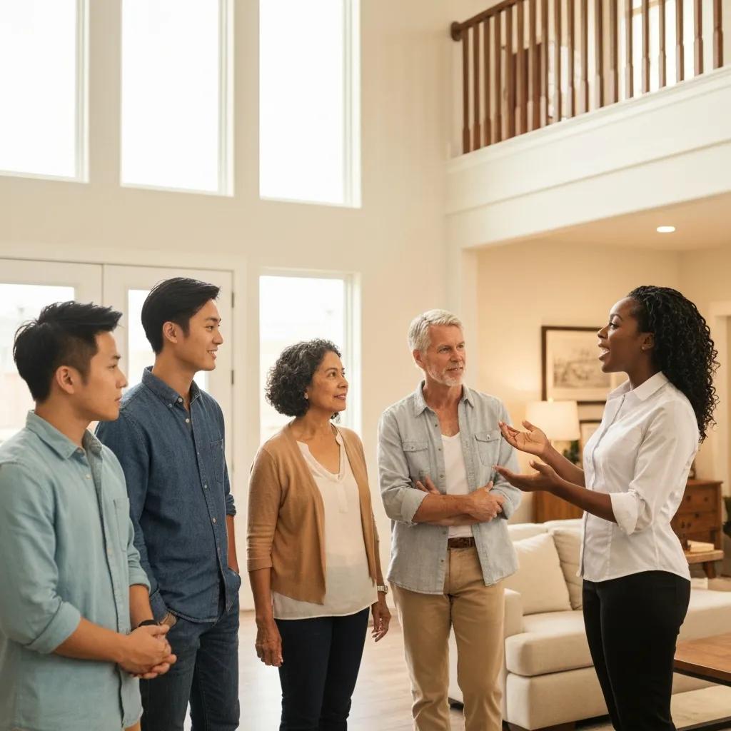 Shoppers at an open house — illustrating how rates change buyer activity