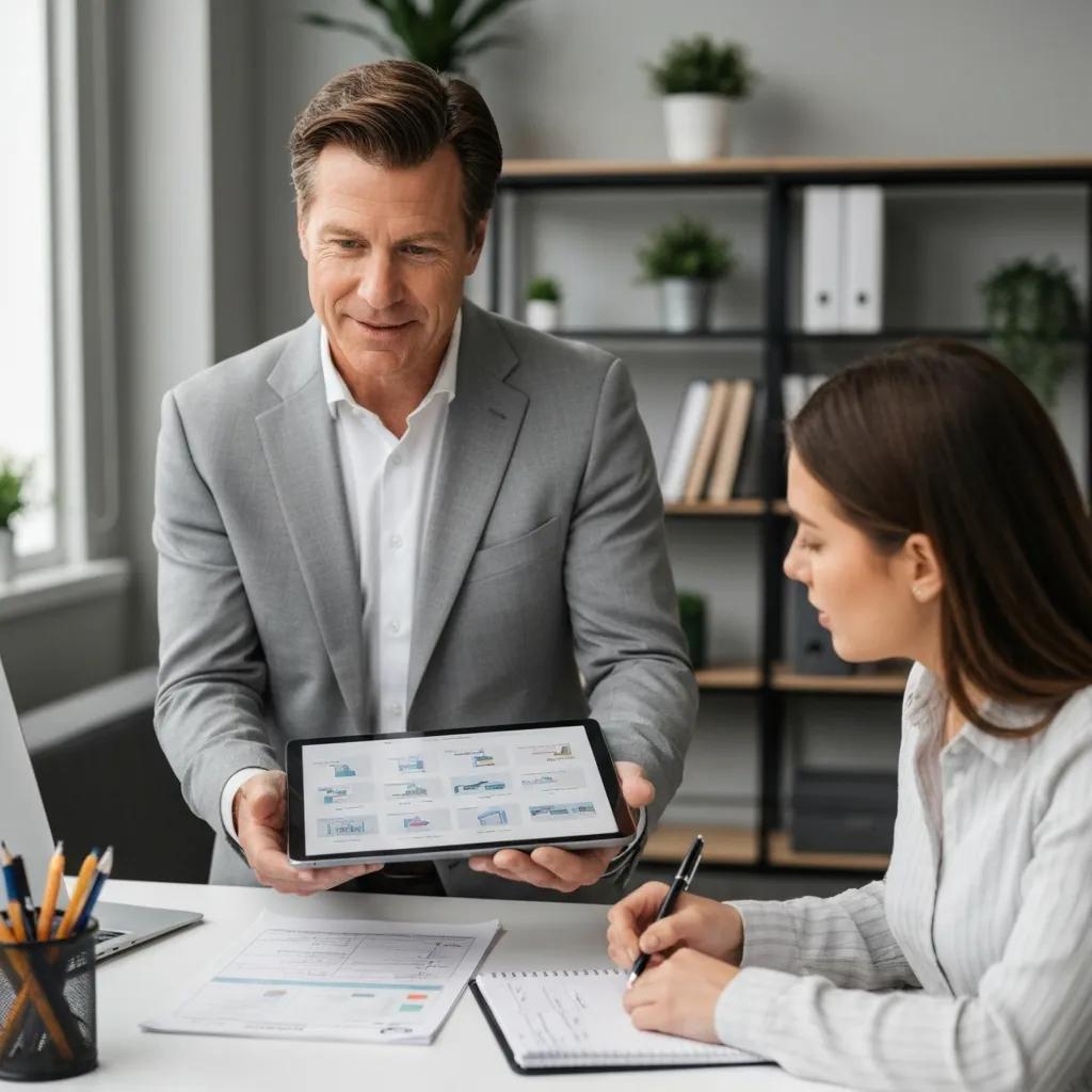 Local private money lender reviewing financing options with a homebuyer