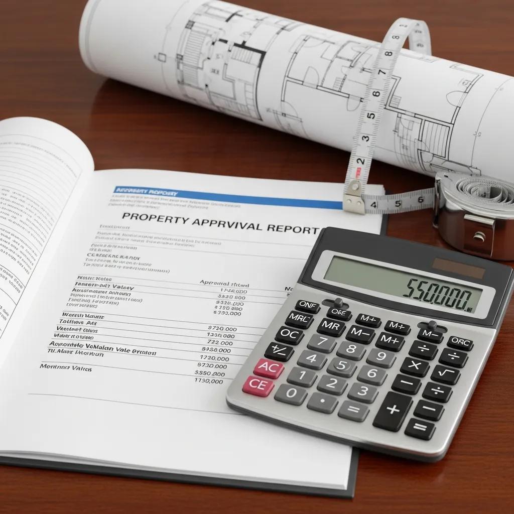 Appraisal report and calculator showing asset-driven underwriting