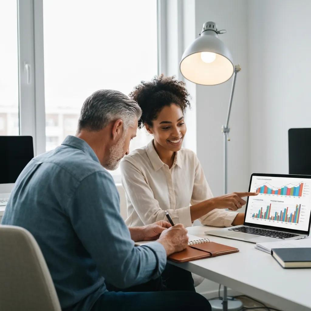 Owner consulting an advisor about appealing property tax assessments in an office