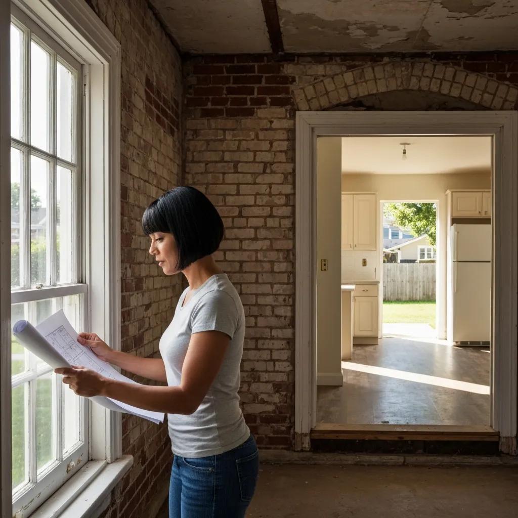 Investor assessing a fixer-upper and a small commercial property in the Inland Empire — investment potential illustrated