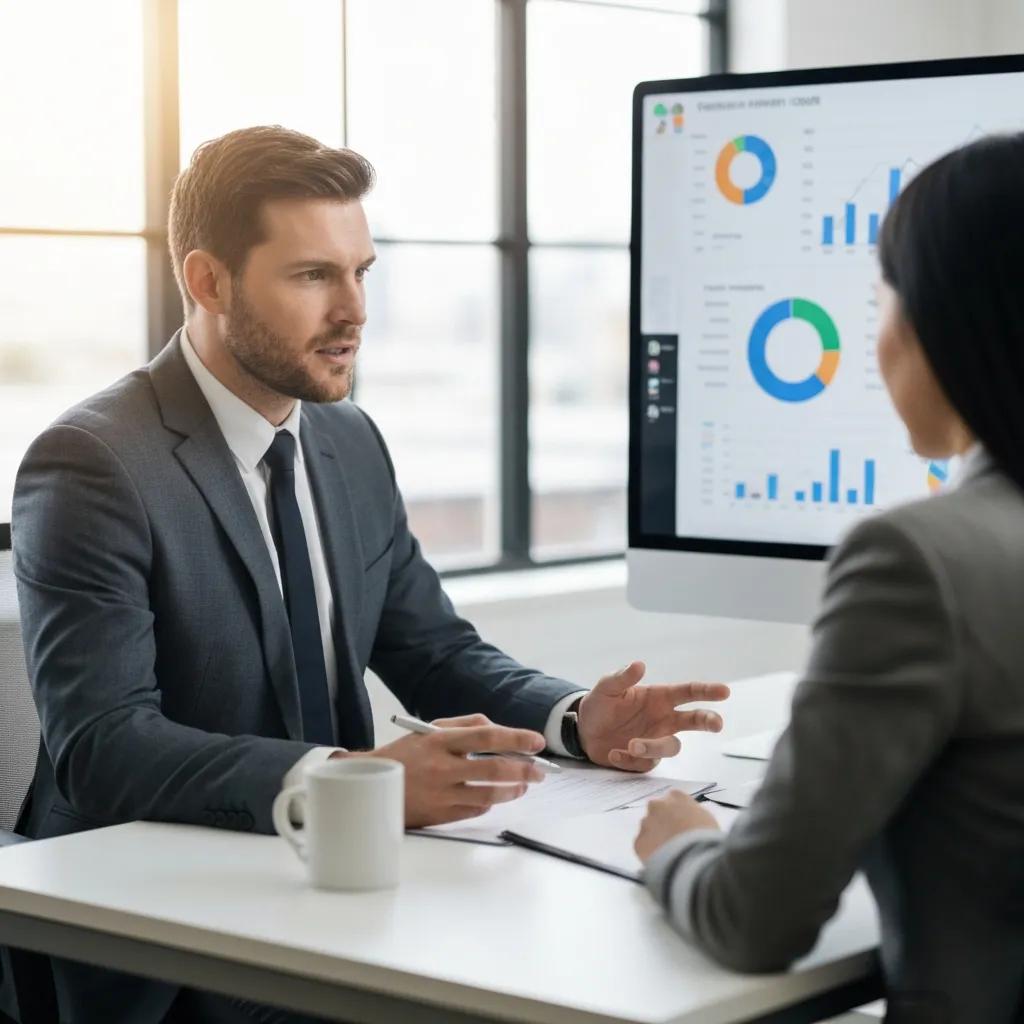 Investor on a video call with a lender reviewing seller‑carry financing options