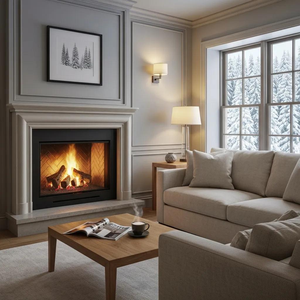 Real estate investor reviewing refinance savings with financial documents and a mortgage calculator