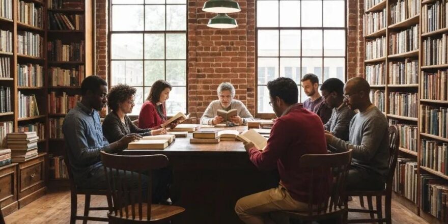 Real estate investors collaborating on financing strategies in a cozy office environment