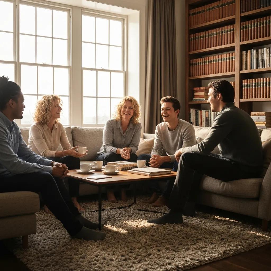 Real estate investors discussing alternative financing options in a modern office