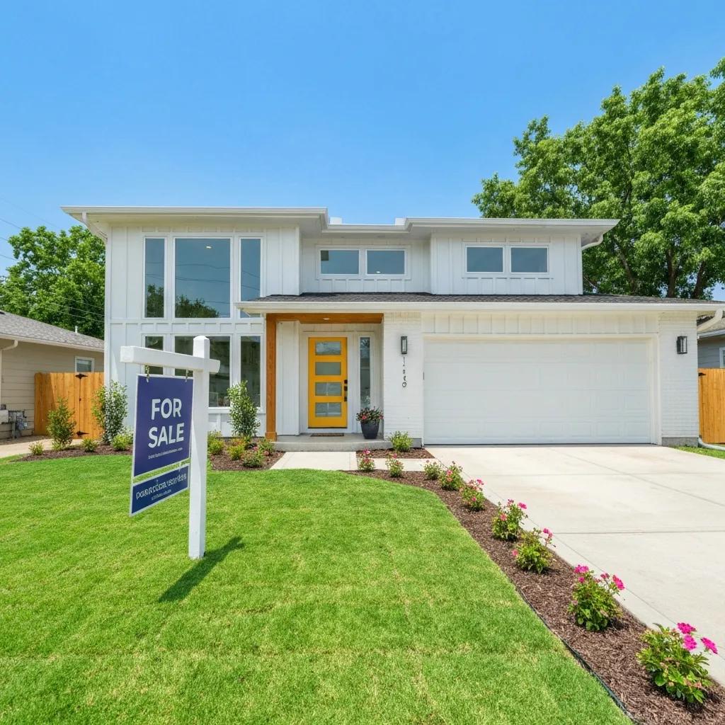 Renovated property staged for sale after a successful fix-and-flip project