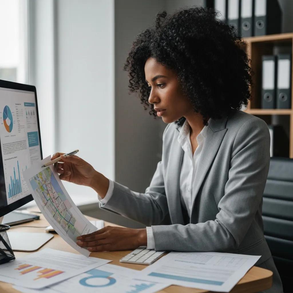 Underwriter reviewing property valuation and comparable sales