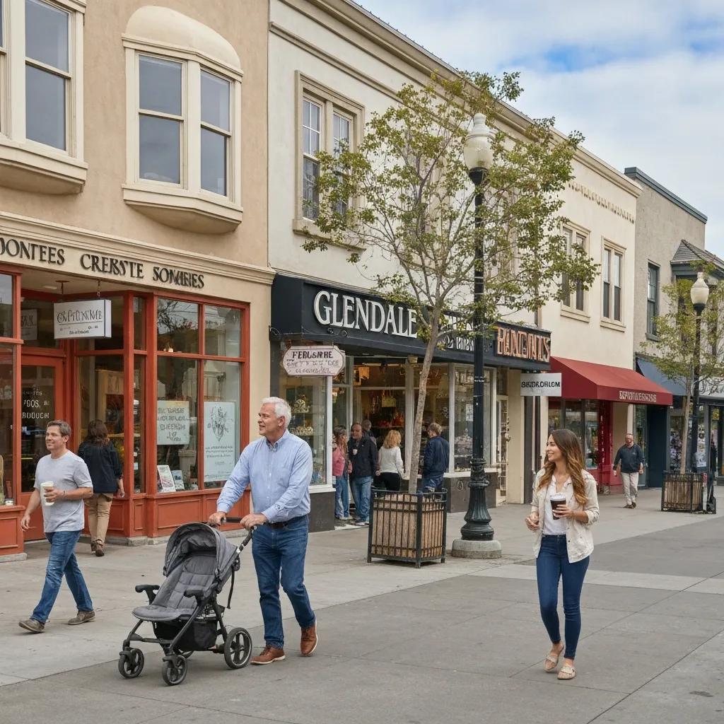 A lively Glendale neighborhood showing steady demand and active real estate activity in 2025