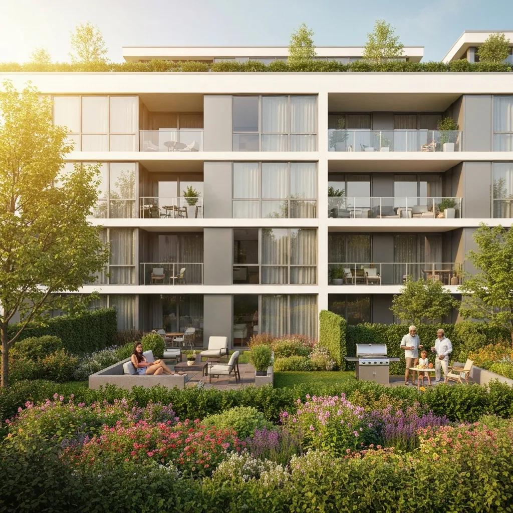 Well-maintained apartment building illustrating investment advantages