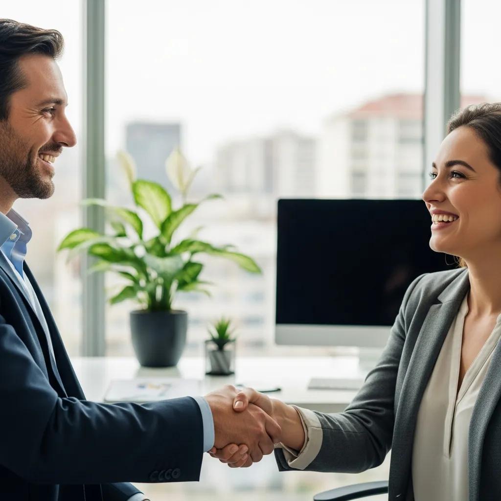 Handshake between borrower and lender, symbolizing quick hard-money approvals