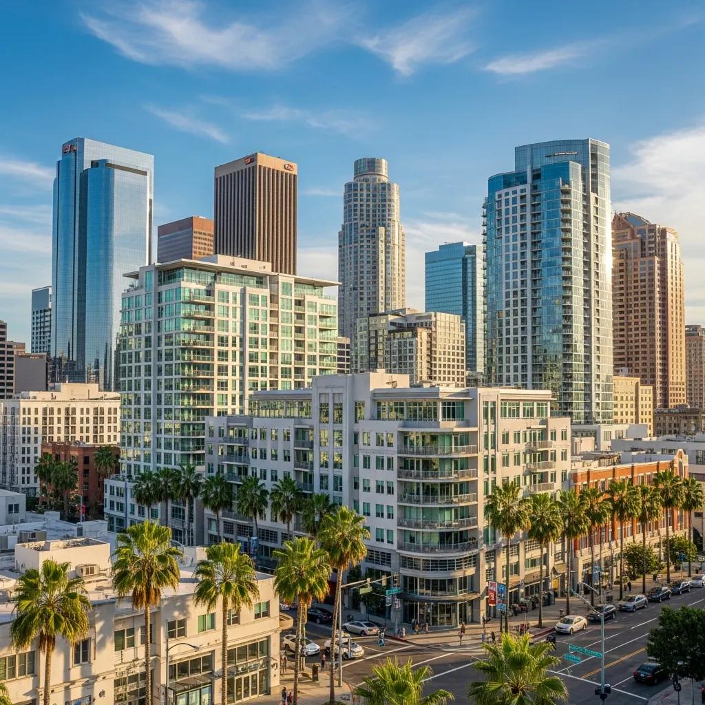 California city skyline representing emerging real estate markets