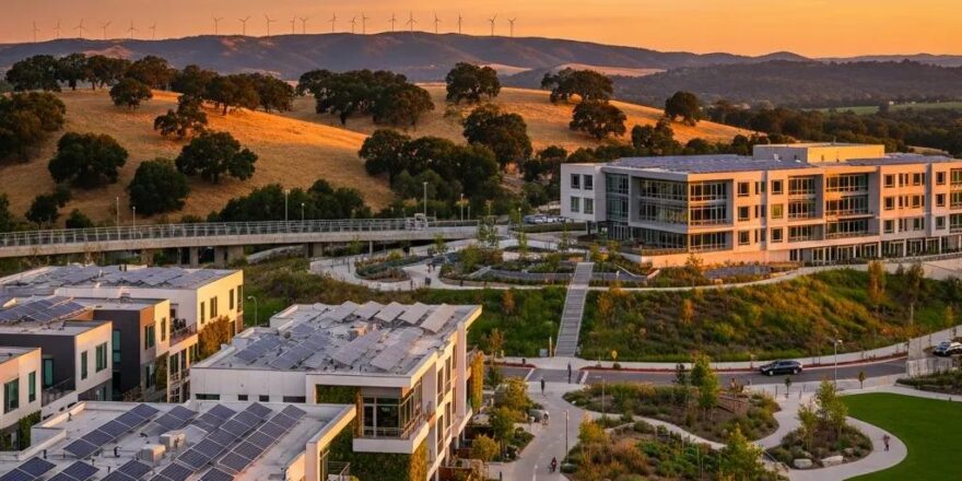 California landscape illustrating sustainable real estate development and environmental harmony