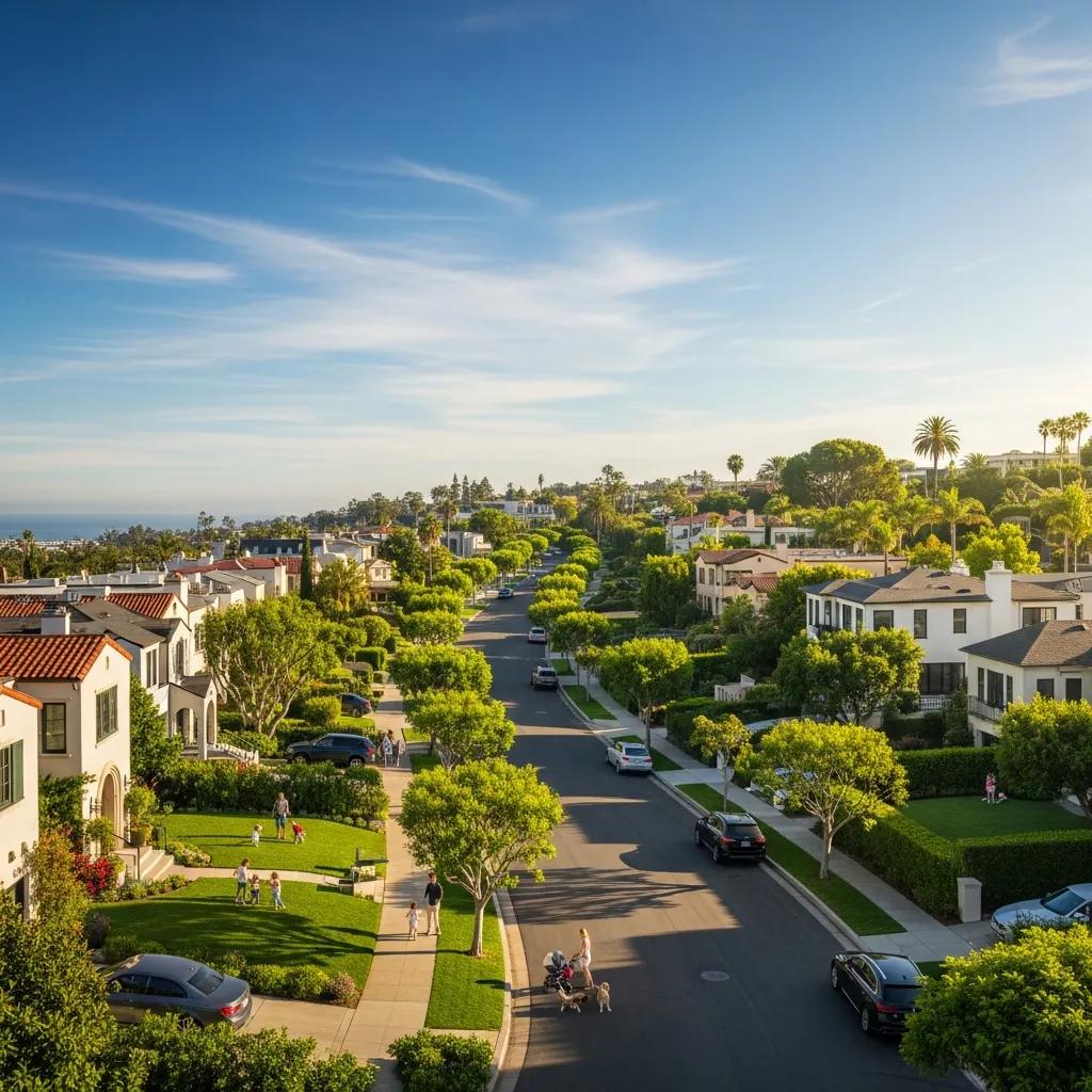 Residential street in Santa Monica that highlights neighborhood investment potential