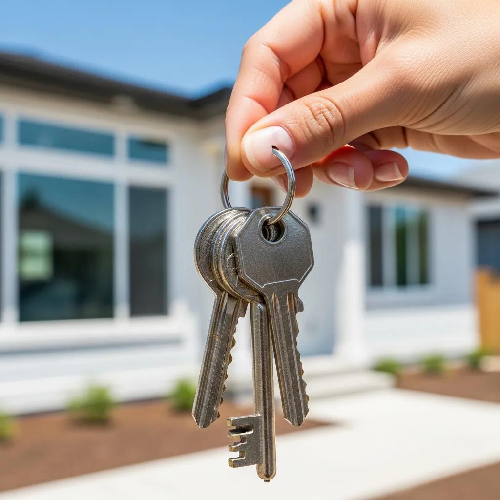 Close-up of house keys — advantages of hard money loans