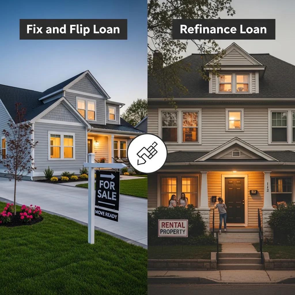 Side-by-side comparison of renovated and rental properties
