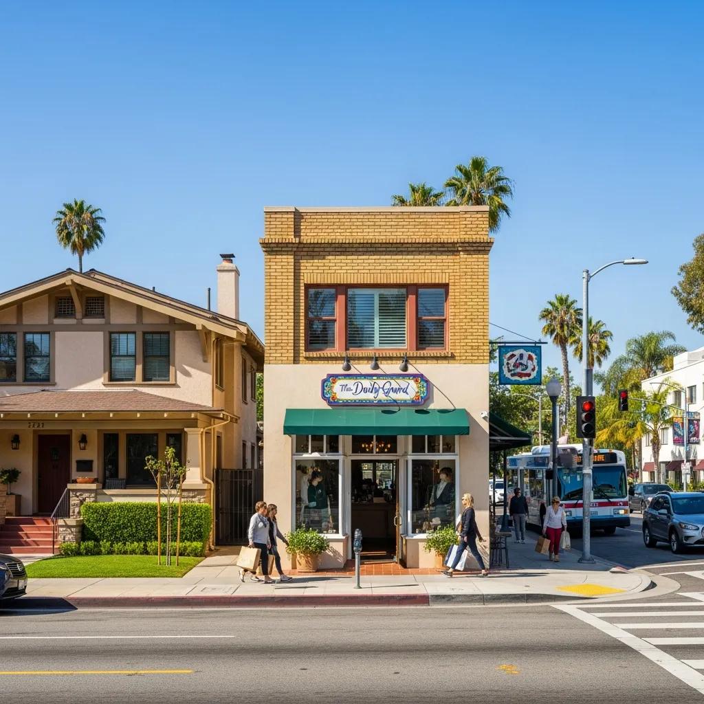 Mix of Pasadena property types — residential and small commercial — highlighting investor options