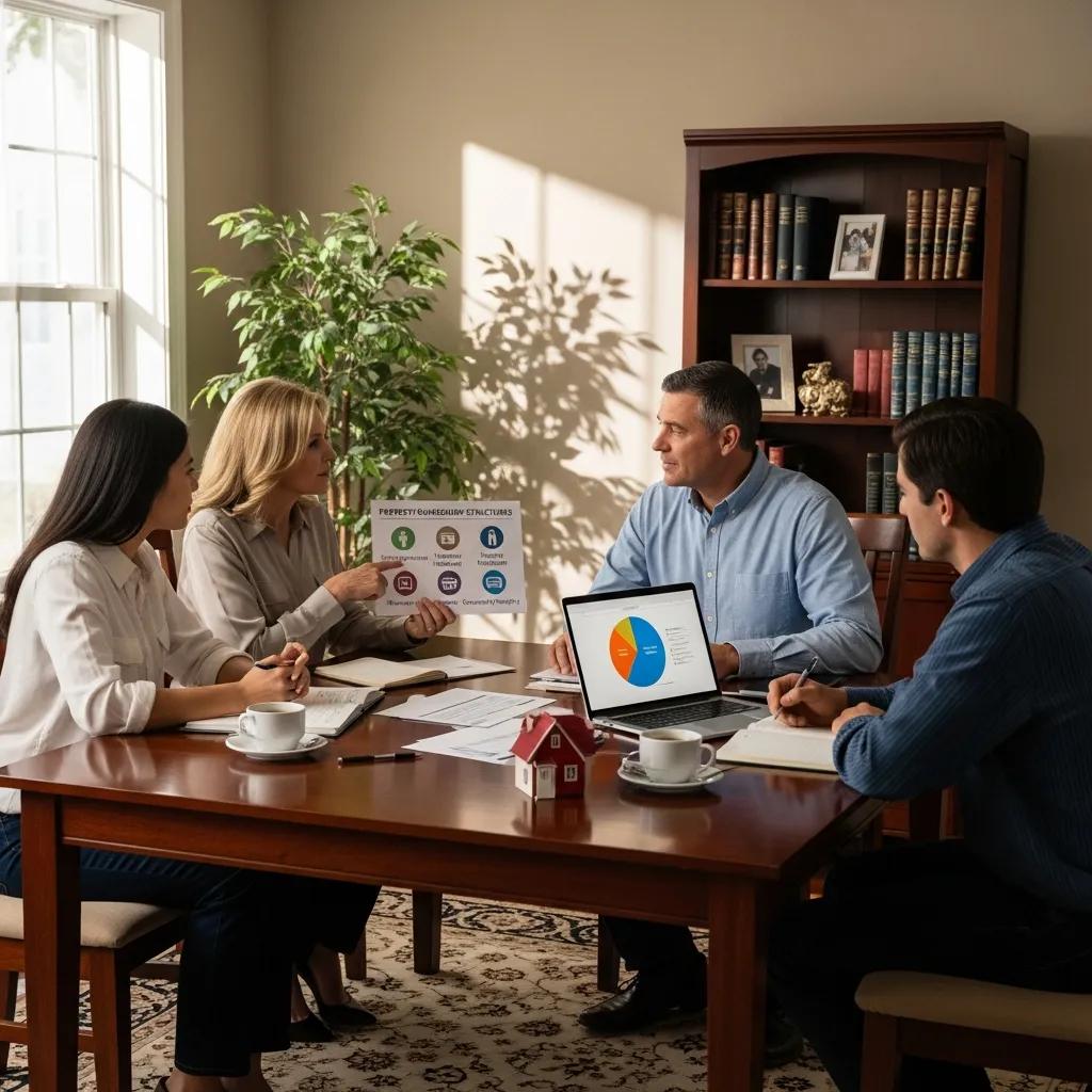 Discussion of ownership options around a table