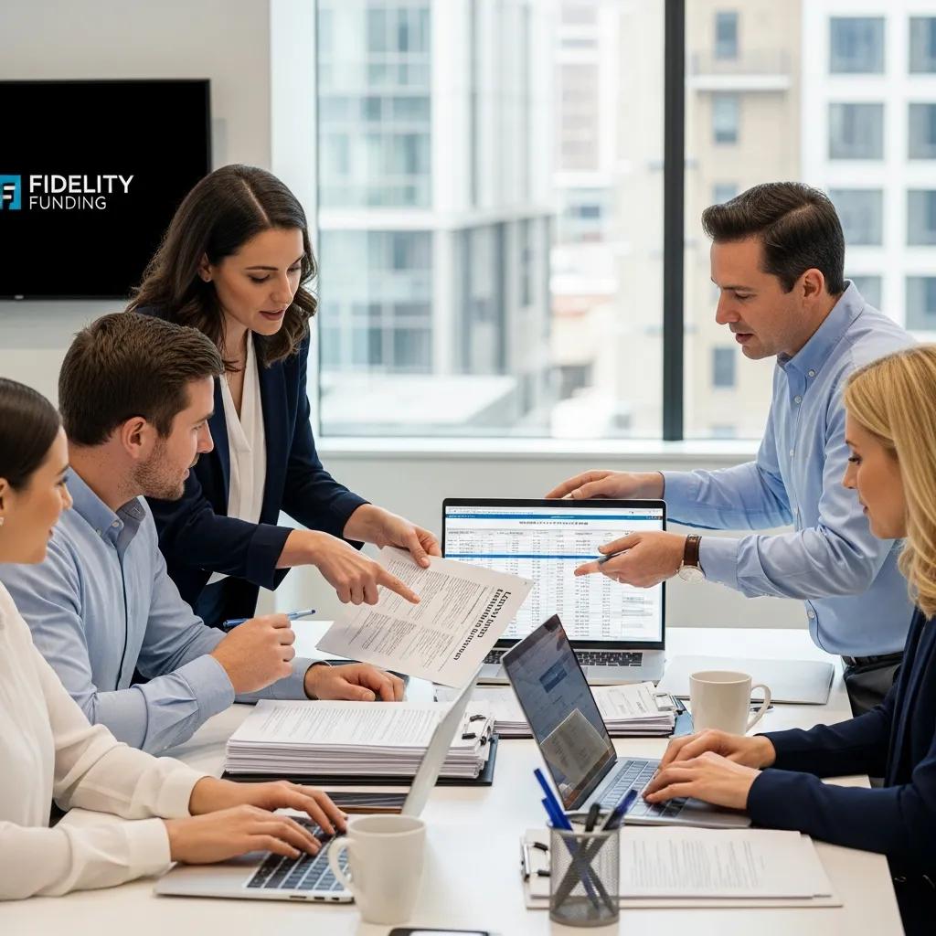 Fidelity Funding team working together on loan approvals
