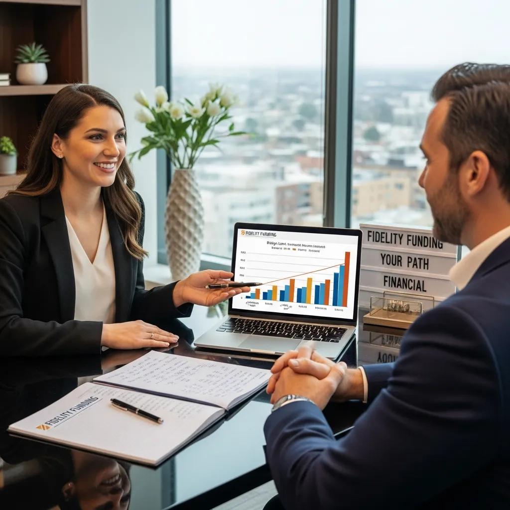 Fidelity Funding advisor reviewing bridge loan programs and timelines with an investor