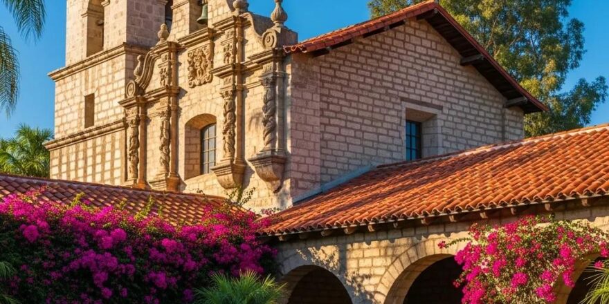 Historic California building showcasing architectural details and cultural significance