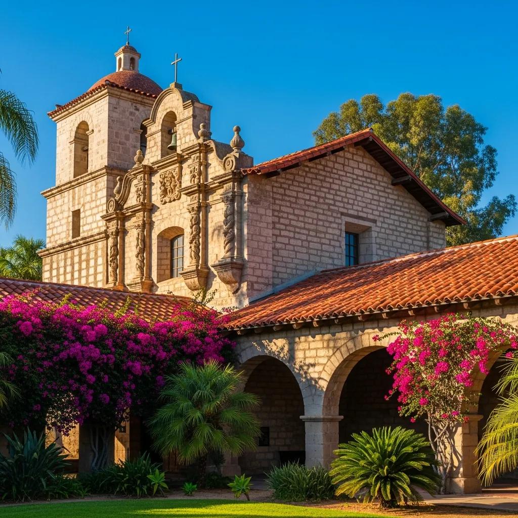 Historic California building showcasing architectural details and cultural significance