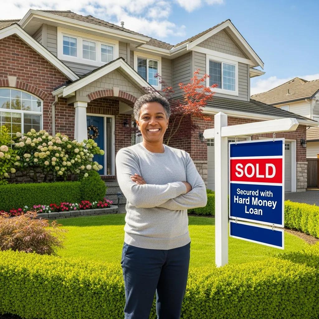 Homeowner closing a deal after securing a hard money loan