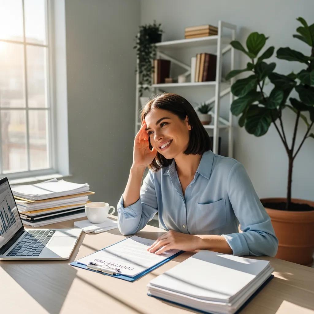 Homeowner reviewing paperwork to use property equity for financing